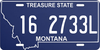 MT license plate 162733L