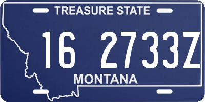 MT license plate 162733Z