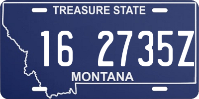 MT license plate 162735Z