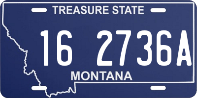 MT license plate 162736A