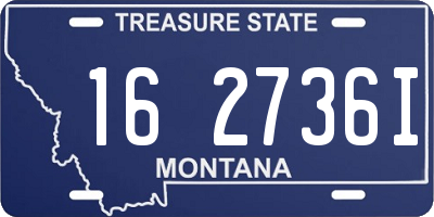 MT license plate 162736I