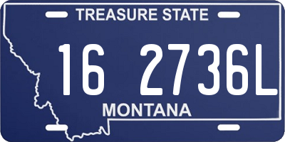 MT license plate 162736L