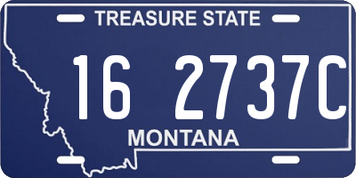 MT license plate 162737C