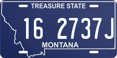 MT license plate 162737J