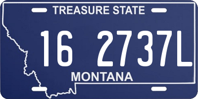 MT license plate 162737L