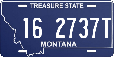 MT license plate 162737T