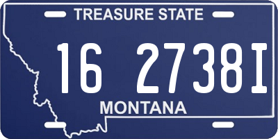 MT license plate 162738I