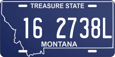 MT license plate 162738L