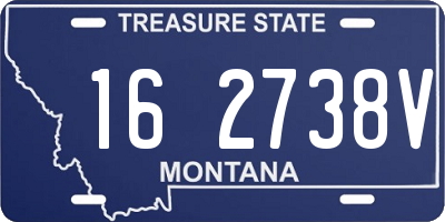 MT license plate 162738V