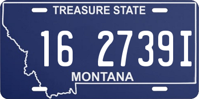 MT license plate 162739I
