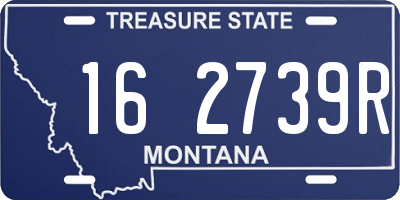 MT license plate 162739R