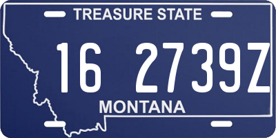 MT license plate 162739Z