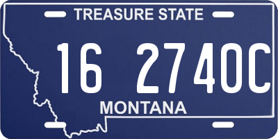 MT license plate 162740C
