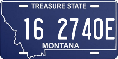 MT license plate 162740E