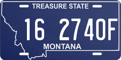 MT license plate 162740F