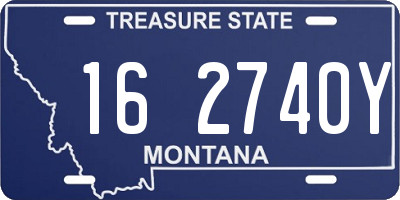 MT license plate 162740Y