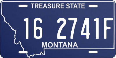 MT license plate 162741F