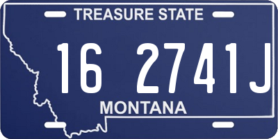 MT license plate 162741J