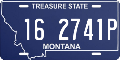 MT license plate 162741P