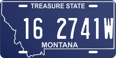 MT license plate 162741W