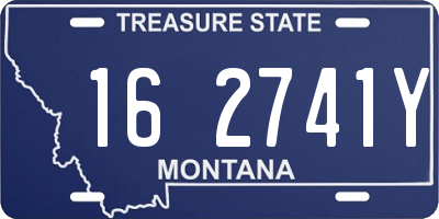 MT license plate 162741Y