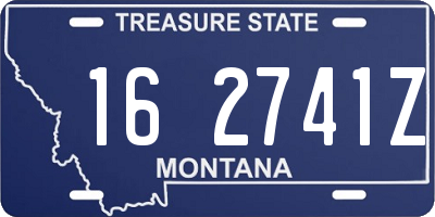 MT license plate 162741Z