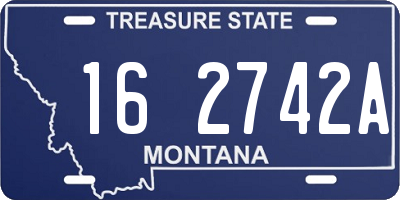 MT license plate 162742A