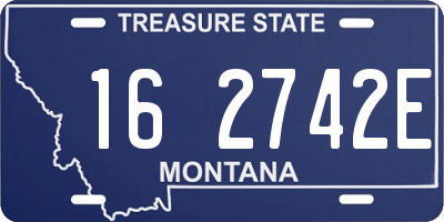 MT license plate 162742E