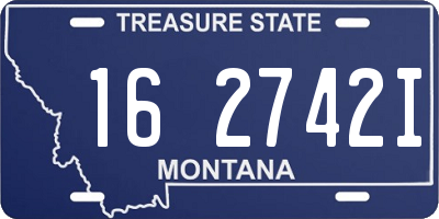 MT license plate 162742I