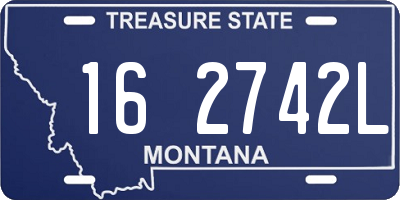 MT license plate 162742L