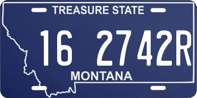 MT license plate 162742R