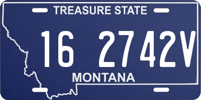 MT license plate 162742V