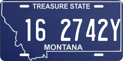 MT license plate 162742Y