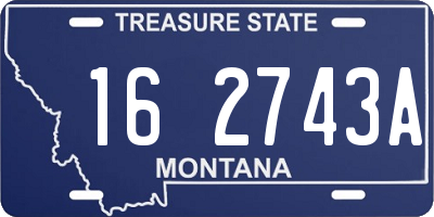 MT license plate 162743A