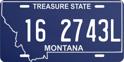 MT license plate 162743L