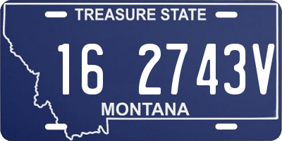 MT license plate 162743V