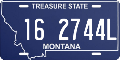 MT license plate 162744L