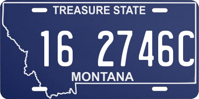 MT license plate 162746C