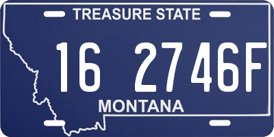 MT license plate 162746F