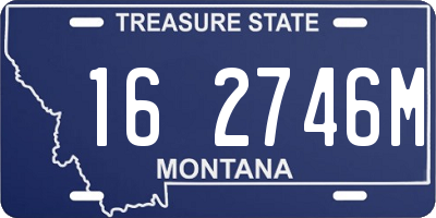 MT license plate 162746M