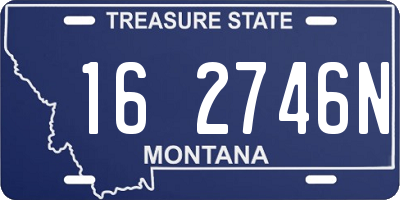 MT license plate 162746N