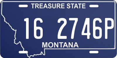 MT license plate 162746P