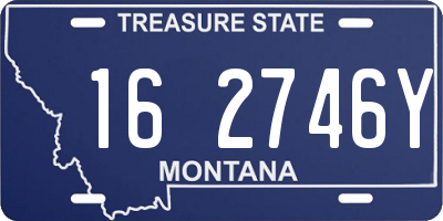 MT license plate 162746Y