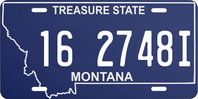 MT license plate 162748I