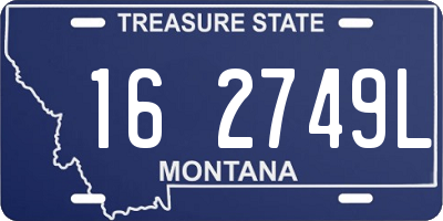 MT license plate 162749L