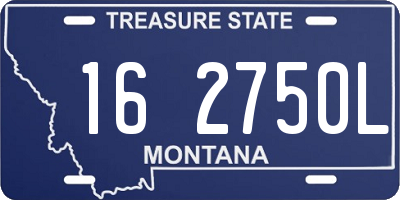 MT license plate 162750L