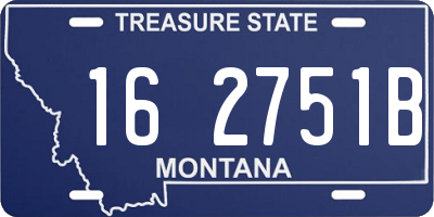 MT license plate 162751B