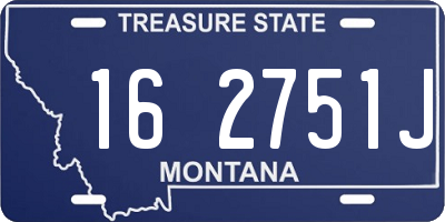 MT license plate 162751J