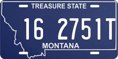 MT license plate 162751T