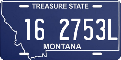 MT license plate 162753L